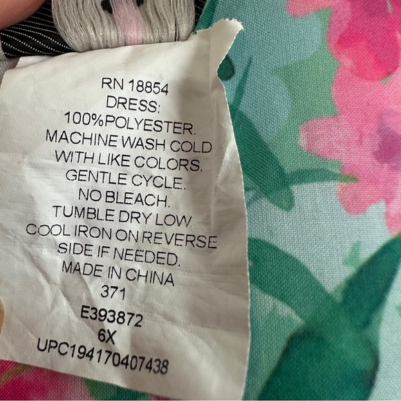 Rare Editions Floral Dress Size Girl 6X - Picture 5 of 6